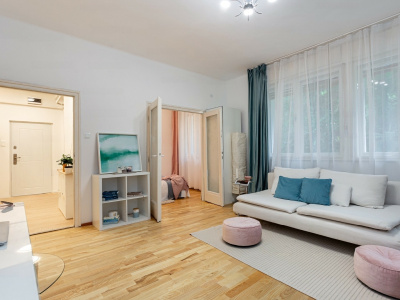 Direct garden access from a 44 m2 renovated ground floor flat in Virányos, 12th district!