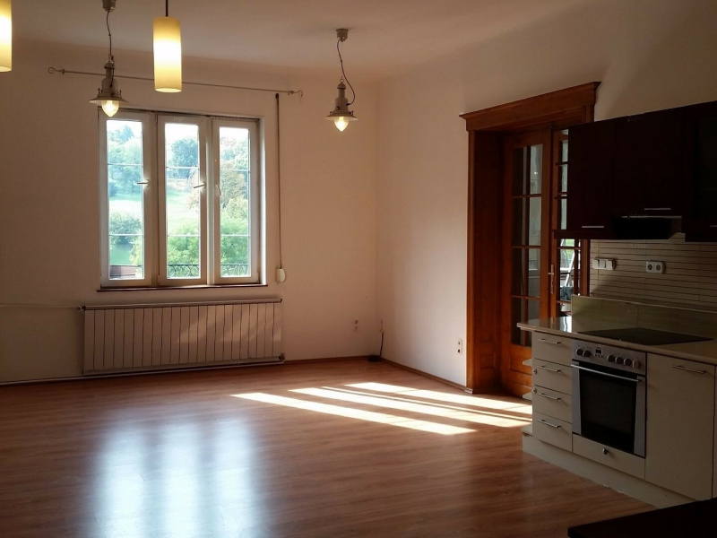 A 68 m2 emptied flat with a view on Tabán just below Buda Castle!